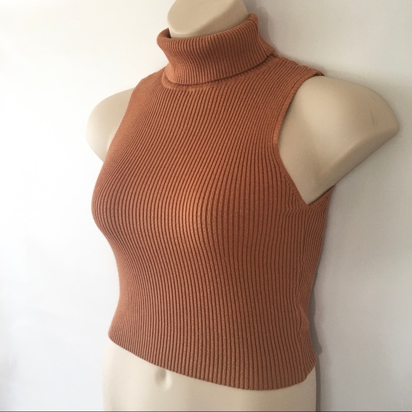 Kendall Kylie Crop Top Turtleneck 